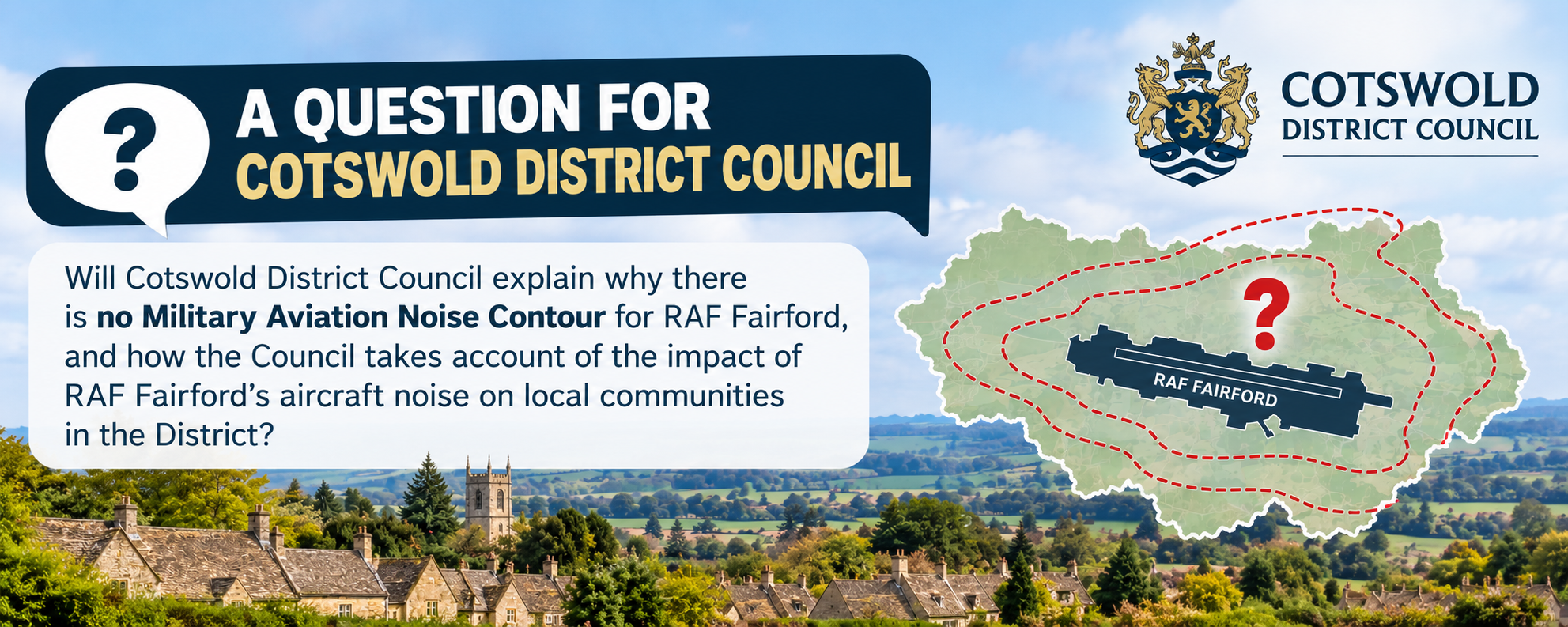 Public Question to Cotswold District Council  - Re RAF Fairford